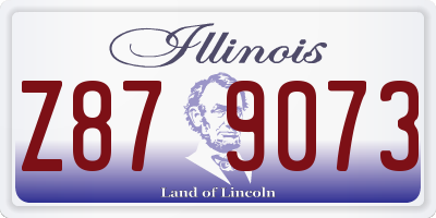 IL license plate Z879073
