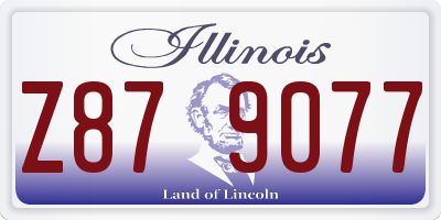 IL license plate Z879077