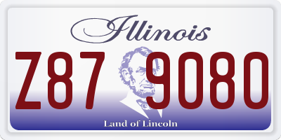 IL license plate Z879080