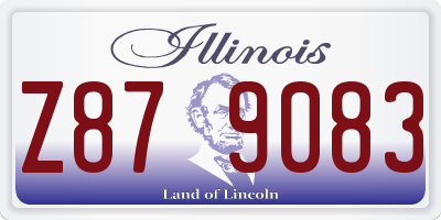 IL license plate Z879083