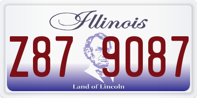 IL license plate Z879087