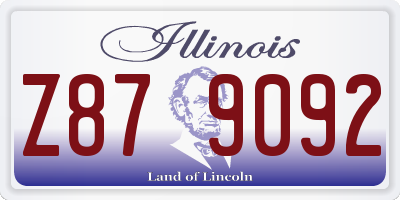 IL license plate Z879092