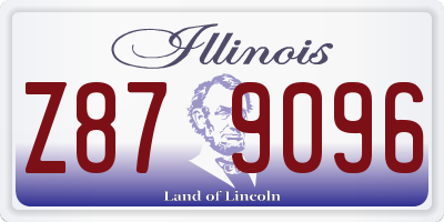 IL license plate Z879096