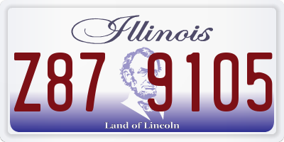 IL license plate Z879105