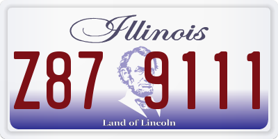 IL license plate Z879111
