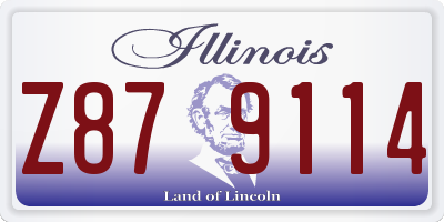 IL license plate Z879114