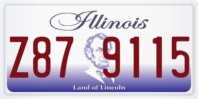 IL license plate Z879115