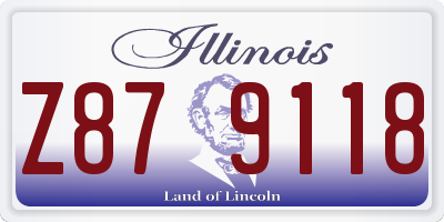 IL license plate Z879118