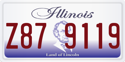 IL license plate Z879119