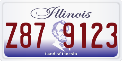IL license plate Z879123