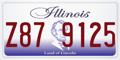 IL license plate Z879125