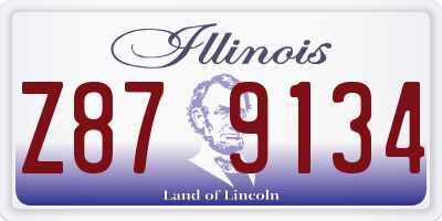 IL license plate Z879134