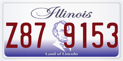 IL license plate Z879153