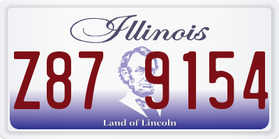 IL license plate Z879154