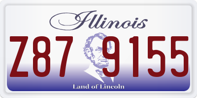 IL license plate Z879155