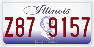 IL license plate Z879157