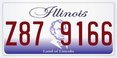 IL license plate Z879166
