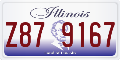 IL license plate Z879167