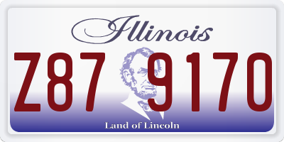 IL license plate Z879170