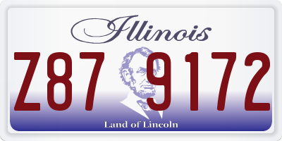IL license plate Z879172