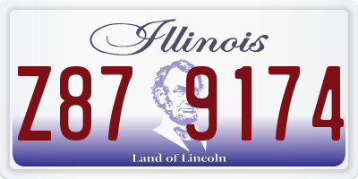 IL license plate Z879174