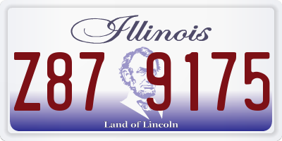 IL license plate Z879175