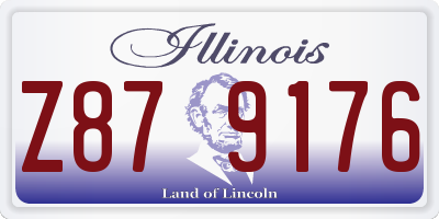 IL license plate Z879176