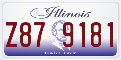IL license plate Z879181
