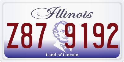 IL license plate Z879192