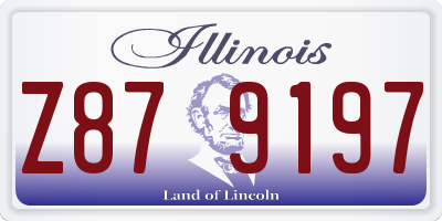 IL license plate Z879197