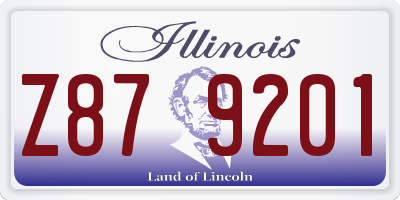 IL license plate Z879201