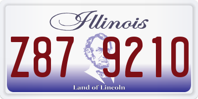 IL license plate Z879210