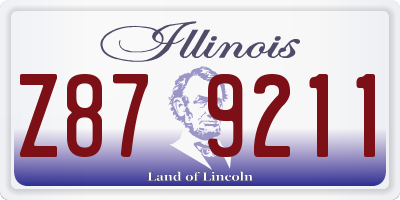 IL license plate Z879211