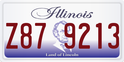 IL license plate Z879213