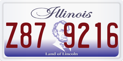 IL license plate Z879216