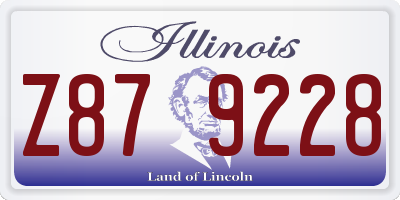 IL license plate Z879228