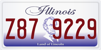 IL license plate Z879229
