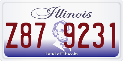IL license plate Z879231