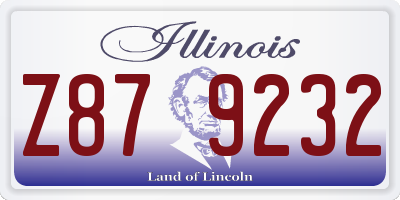 IL license plate Z879232