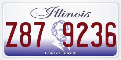 IL license plate Z879236