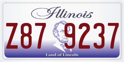 IL license plate Z879237