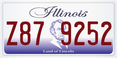IL license plate Z879252
