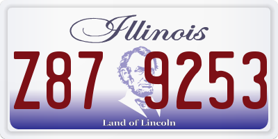 IL license plate Z879253