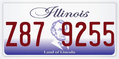 IL license plate Z879255