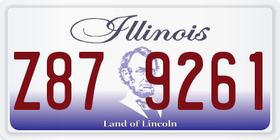 IL license plate Z879261