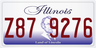 IL license plate Z879276