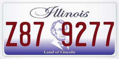 IL license plate Z879277