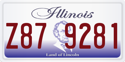 IL license plate Z879281