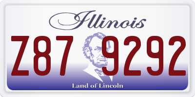 IL license plate Z879292