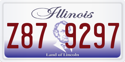 IL license plate Z879297